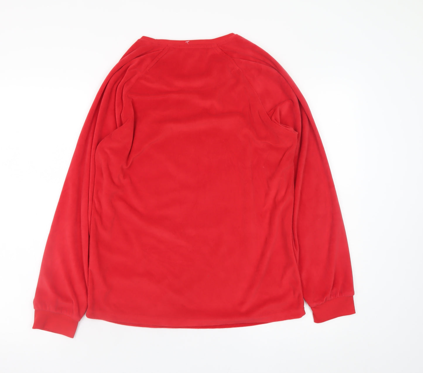 Disney Women's Red Mickey Mouse Christmas Velour Nightshirt XS