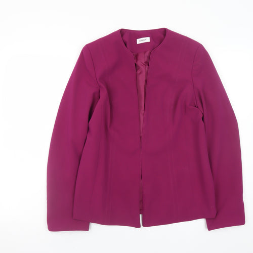 Damart Womens Purple Blazer Jacket Size 10 Regular Fit