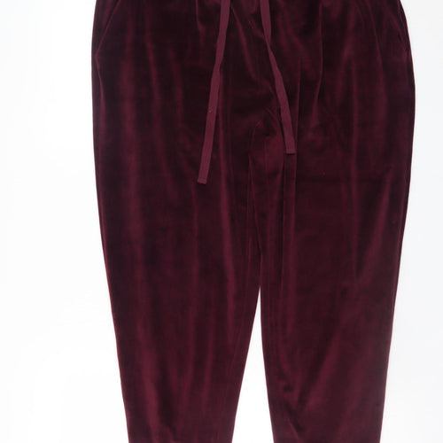 Marks and Spencer Women’s Purple Velvet Lounge Pants Size 18 Regular