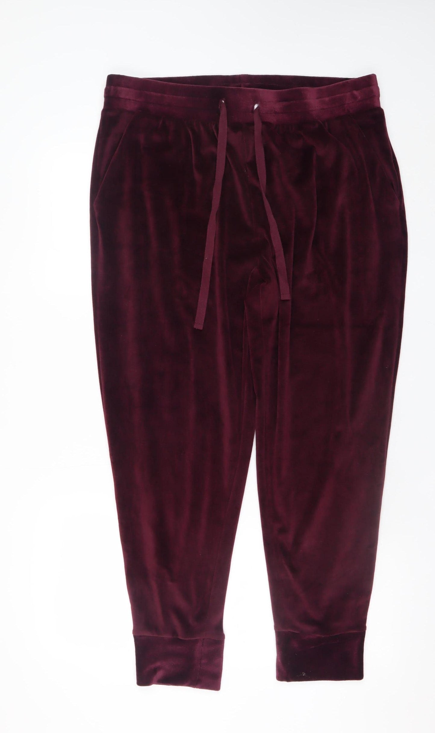 Marks and Spencer Women’s Purple Velvet Lounge Pants Size 18 Regular