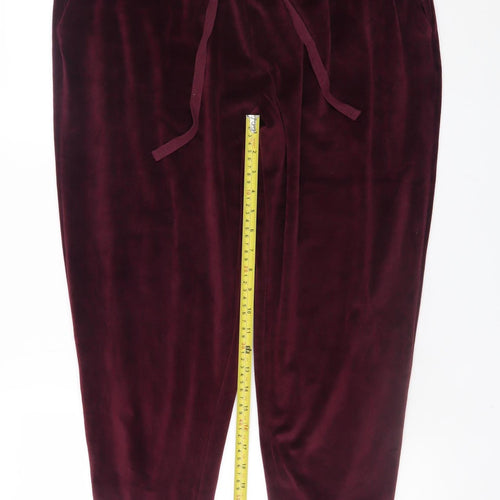 Marks and Spencer Women’s Purple Velvet Lounge Pants Size 18 Regular