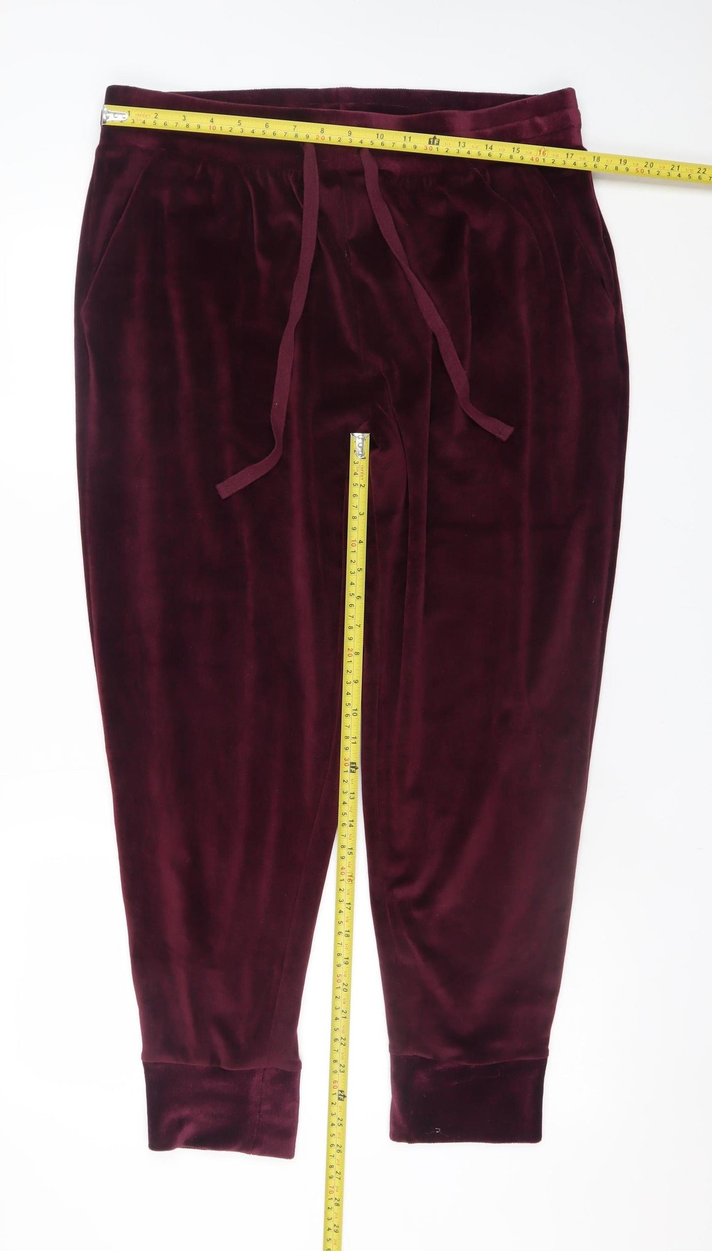 Marks and Spencer Women’s Purple Velvet Lounge Pants Size 18 Regular