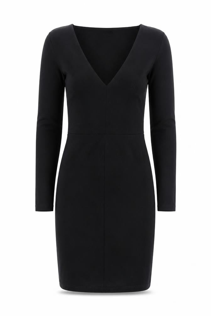 Topshop Petite Women’s Black Bodycon Dress Viscose Blend UK 6
