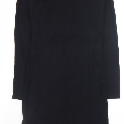 Topshop Petite Women’s Black Bodycon Dress Viscose Blend UK 6