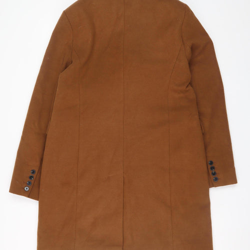 Warehouse Women’s Brown Mid-Length Overcoat Size 12