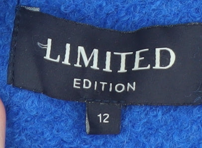 Marks and Spencer Women’s Blue Wool Blend Mid-Length Overcoat Size 12