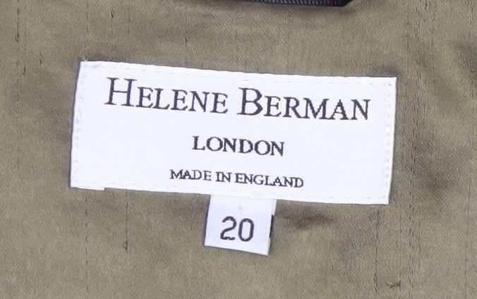 Helene Berman Women’s Green Sequin Blazer Jacket Size 20