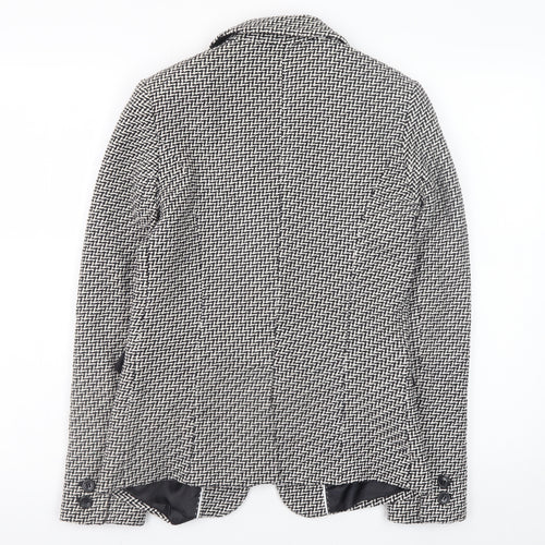 Next Women’s Black Herringbone Classic Blazer Size 6