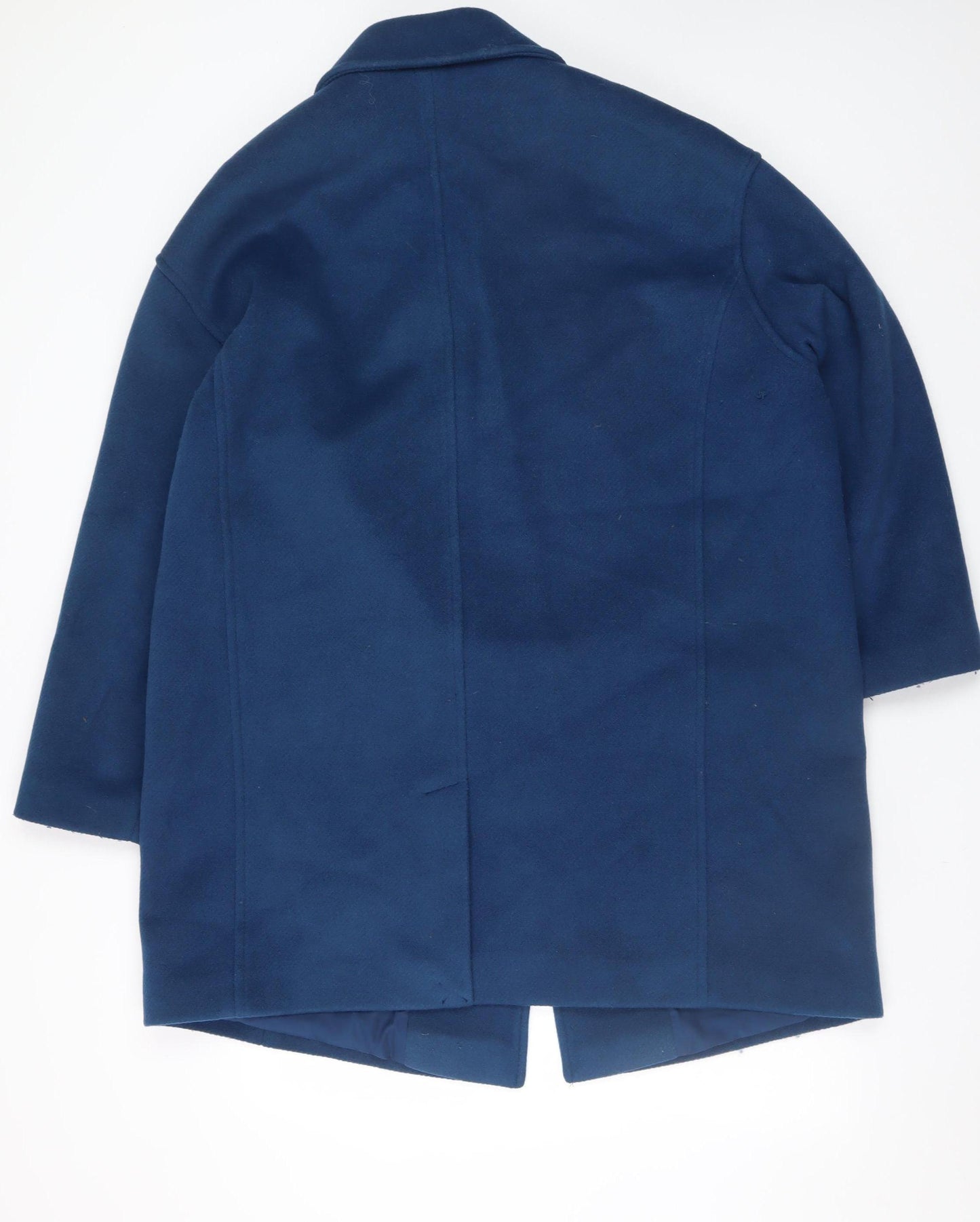 Marks and Spencer Women Blue Mid-Length Overcoat Size 18