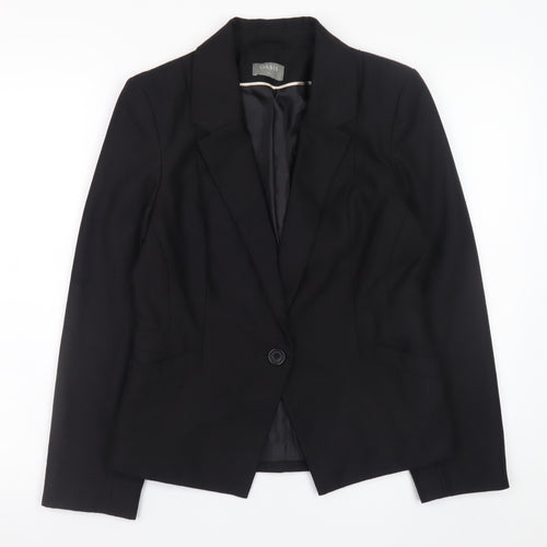 Oasis Womens Black Blazer Jacket Size 12 Formal Workwear