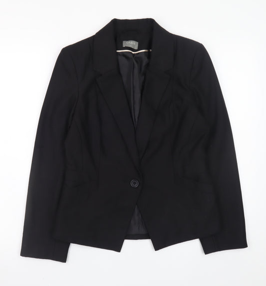 Oasis Womens Black Blazer Jacket Size 12 Formal Workwear