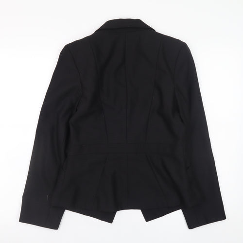 Oasis Womens Black Blazer Jacket Size 12 Formal Workwear