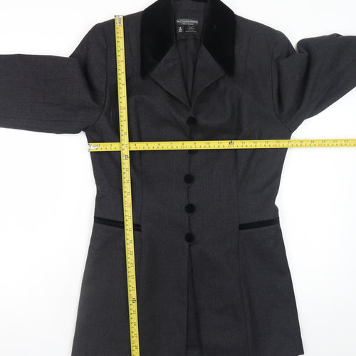 The J. Peterman Company Women’s Grey Wool Blazer Size 12 Formal Jacket