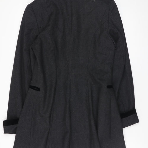 The J. Peterman Company Women’s Grey Wool Blazer Size 12 Formal Jacket