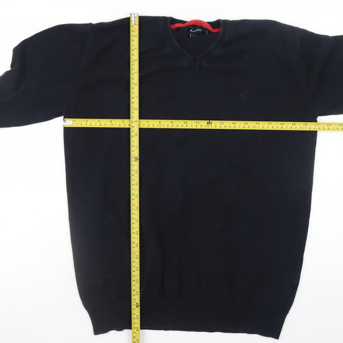 Kangol Men’s Black 2XL V-Neck Cotton Pullover Jumper