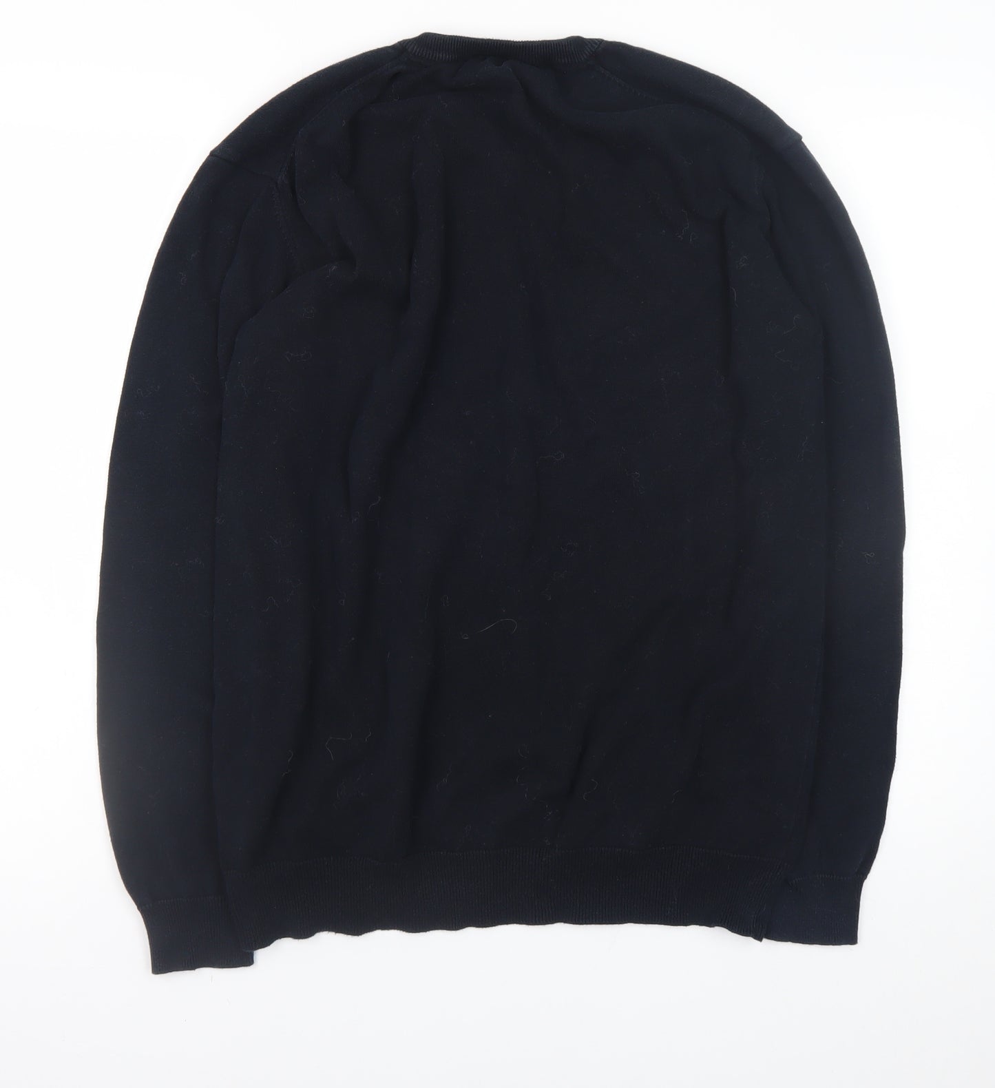 Kangol Men’s Black 2XL V-Neck Cotton Pullover Jumper