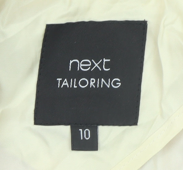 Next Women Pink Tailored Blazer Size 10 Classic Workwear Jacket