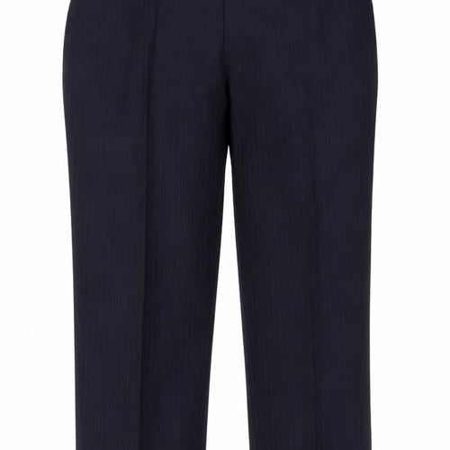 Jaeger Men's Navy Pinstripe Wool Dress Trousers 38S Regular Fit