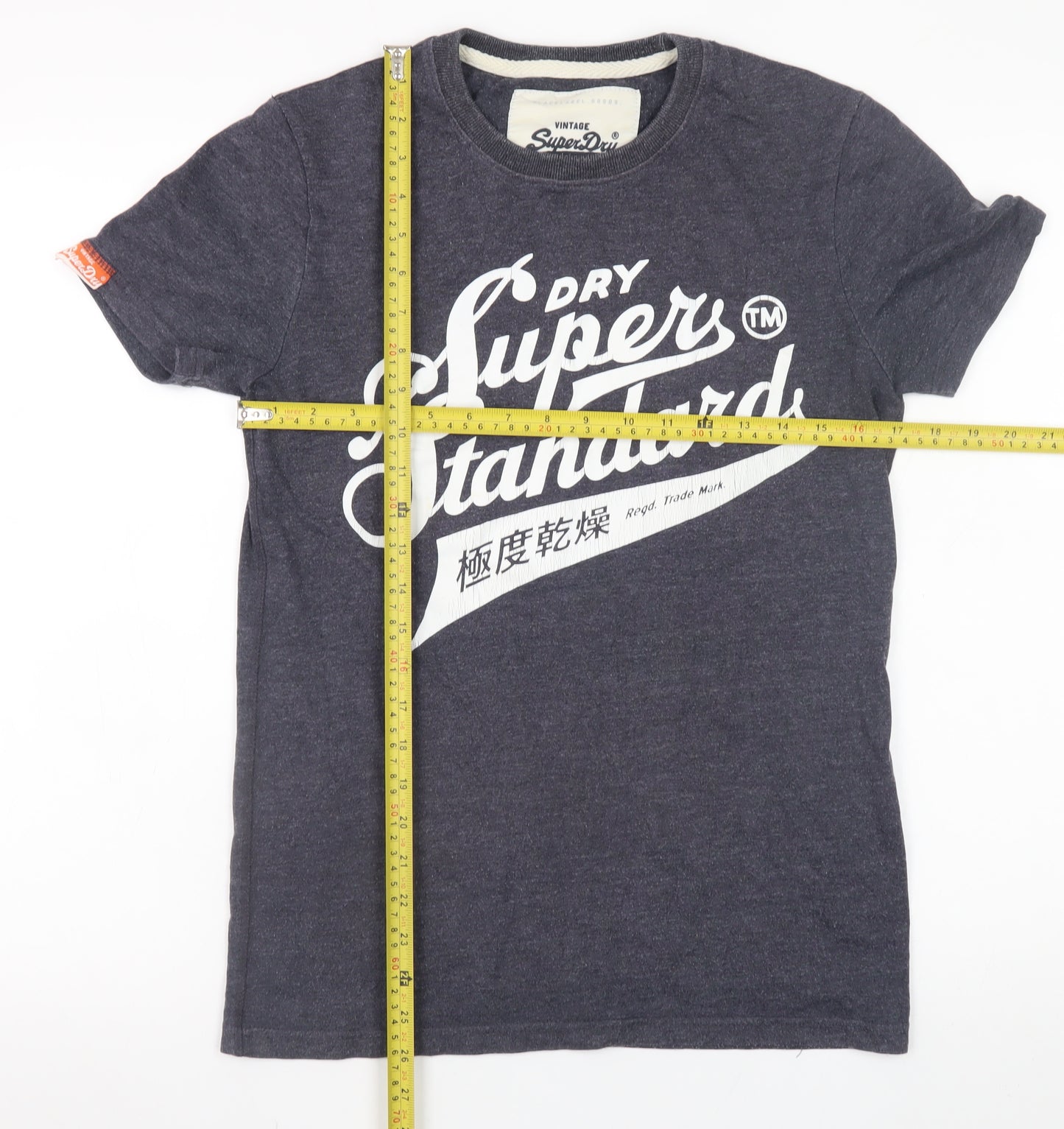 Superdry Men's Blue Graphic Print Crew Neck Short Sleeve T-Shirt S