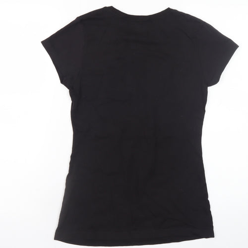 TeeFury Womens Black Funny Graphic T-Shirt Small Cotton Short Sleeve