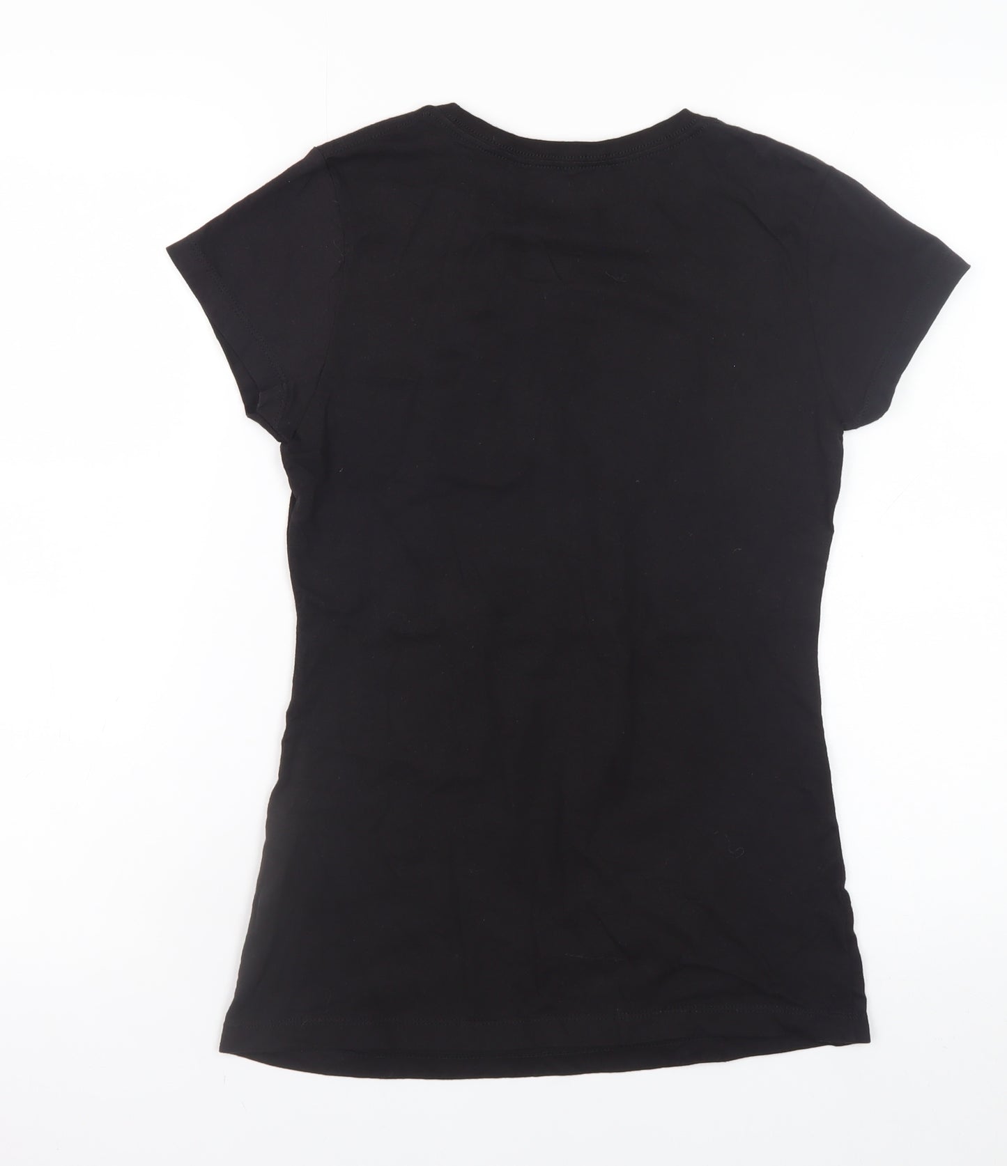 TeeFury Womens Black Funny Graphic T-Shirt Small Cotton Short Sleeve