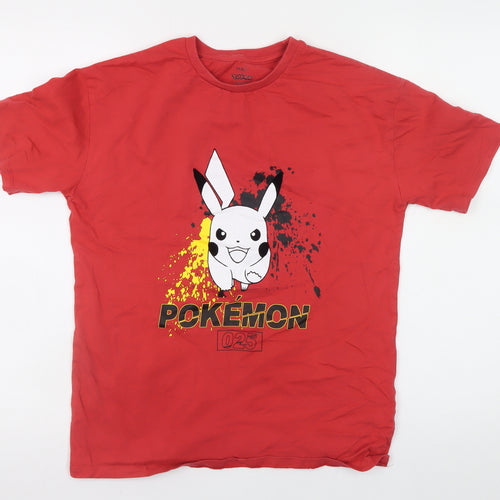 Marks and Spencer Boys Red Pokémon Pikachu T-Shirt 13-14 Years