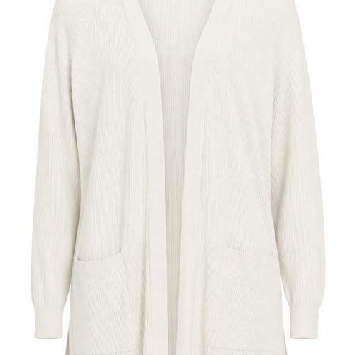 Marks and Spencer Womens Beige XL V-Neck Open Knit Cardigan