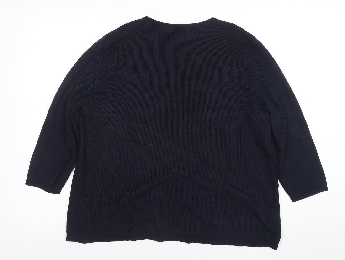 Marks and Spencer Women Navy Classic Open Cardigan Size 18