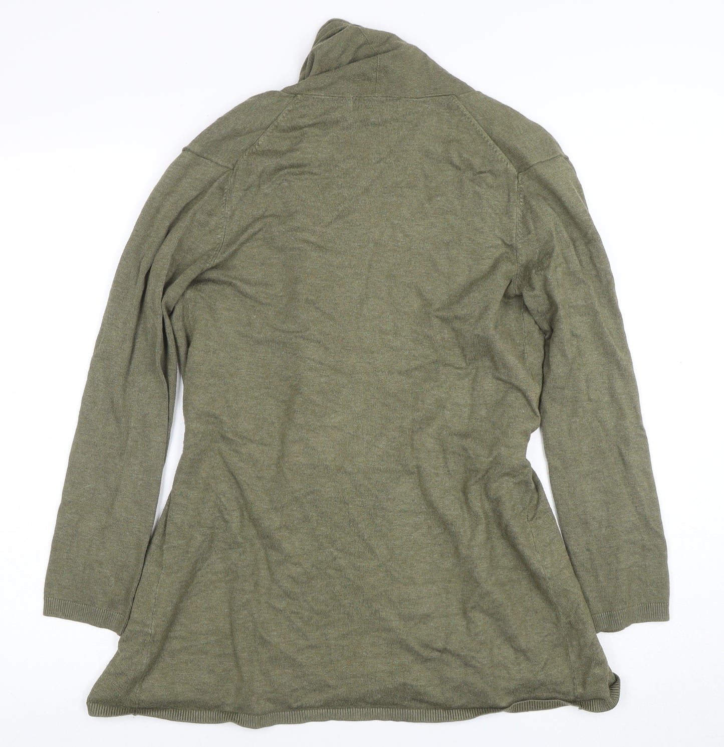 Zara Women’s Green Long Sleeve Belted Cardigan Knit S