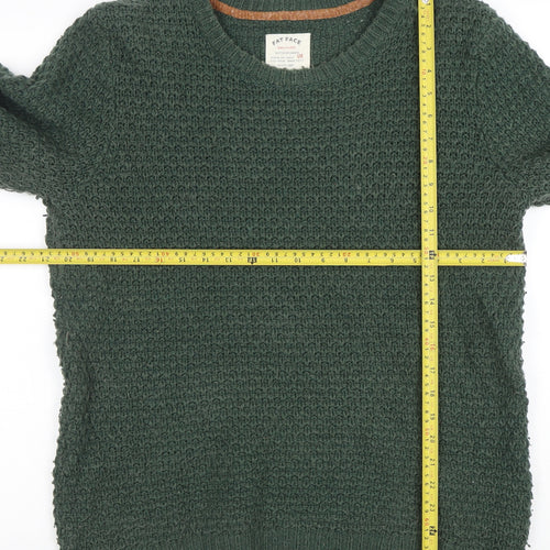 Fat Face Women's Green Knit Waffle Jumper Size M Pullover