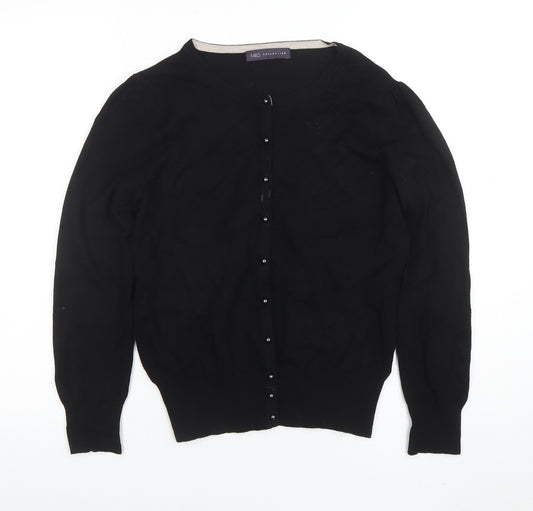 Marks and Spencer Women’s Black Cardigan Size 12 Cotton Modal Knit