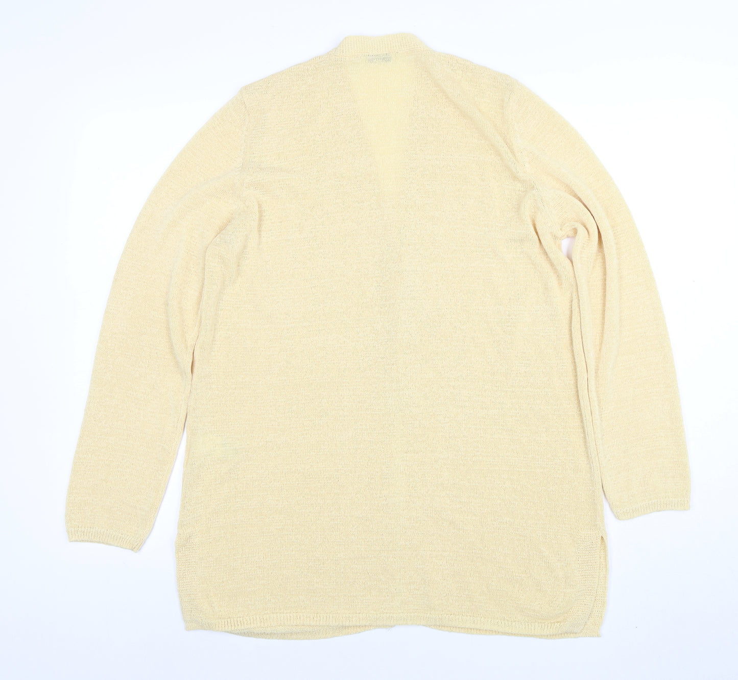Marks and Spencer Women’s Beige Size 16 V-Neck Knit Cardigan