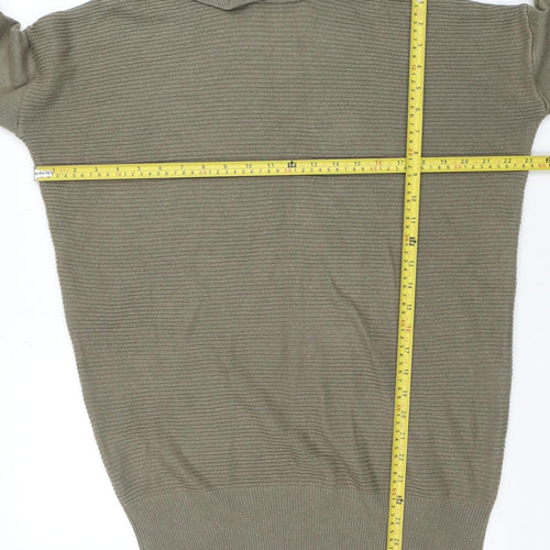 Bench Women's Green Roll Neck Knit Jumper Size M Long Sleeve