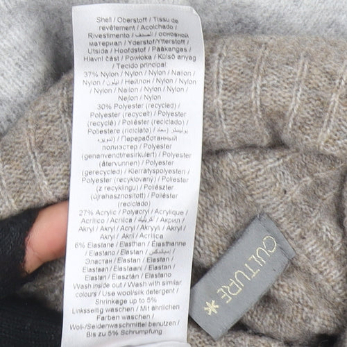 Culturer Womens Multicoloured Roll Neck Knit Jumper Size M