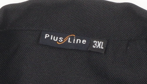 Plus Line Women's Black 3XL Classic Single-Breasted Blazer