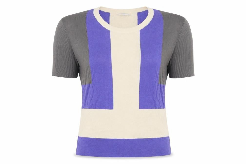 Front view of Gap Women's Multicoloured XS Colourblock Short Sleeve T-Shirt