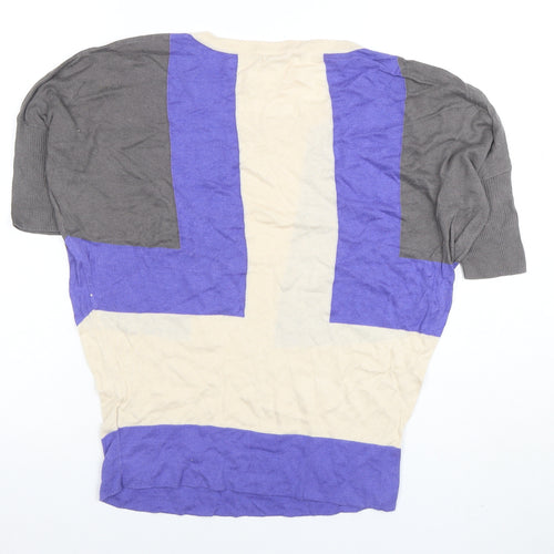 Gap Women's Multicoloured XS Colourblock Short Sleeve T-Shirt