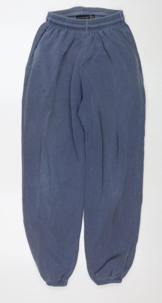 PrettyLittleThing Women Blue UK 10 Jogger Sweatpants 50/50 Cotton Polyester
