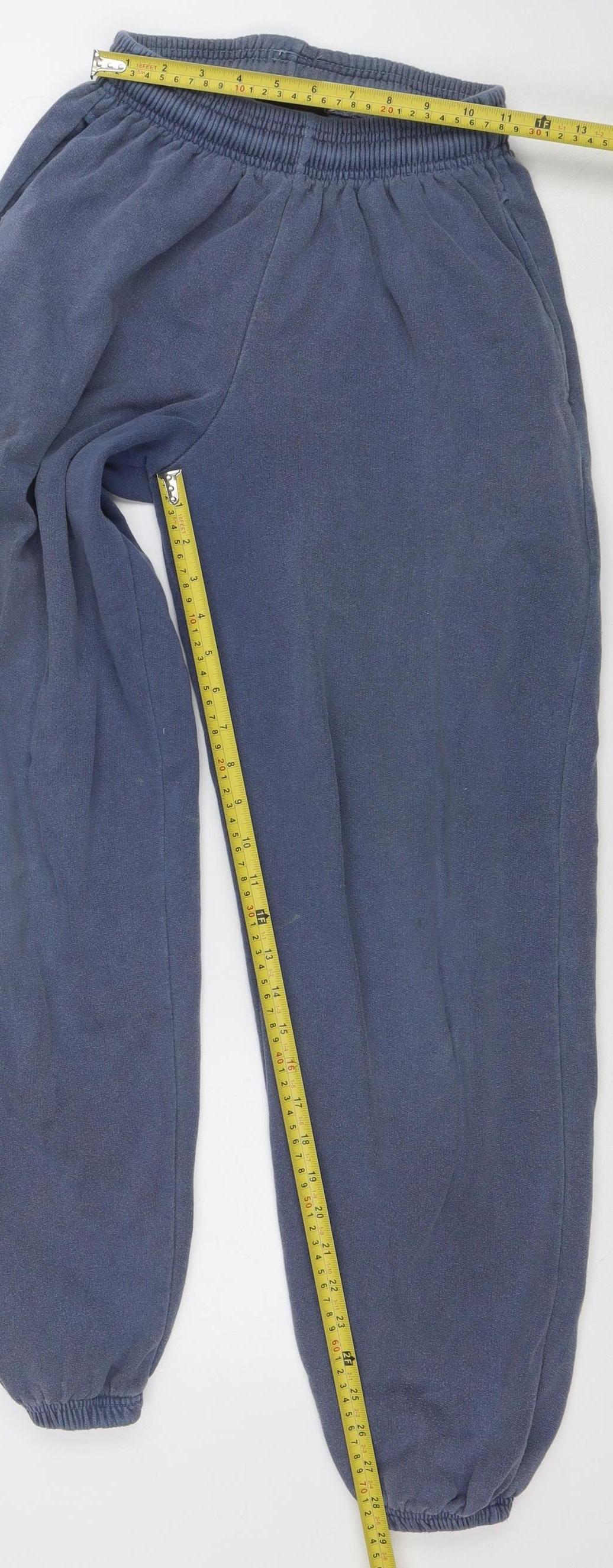 PrettyLittleThing Women Blue UK 10 Jogger Sweatpants 50/50 Cotton Polyester