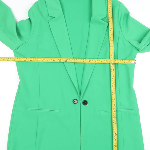 F&F Women’s Green Size 16 Classic Longline Two-Button Blazer