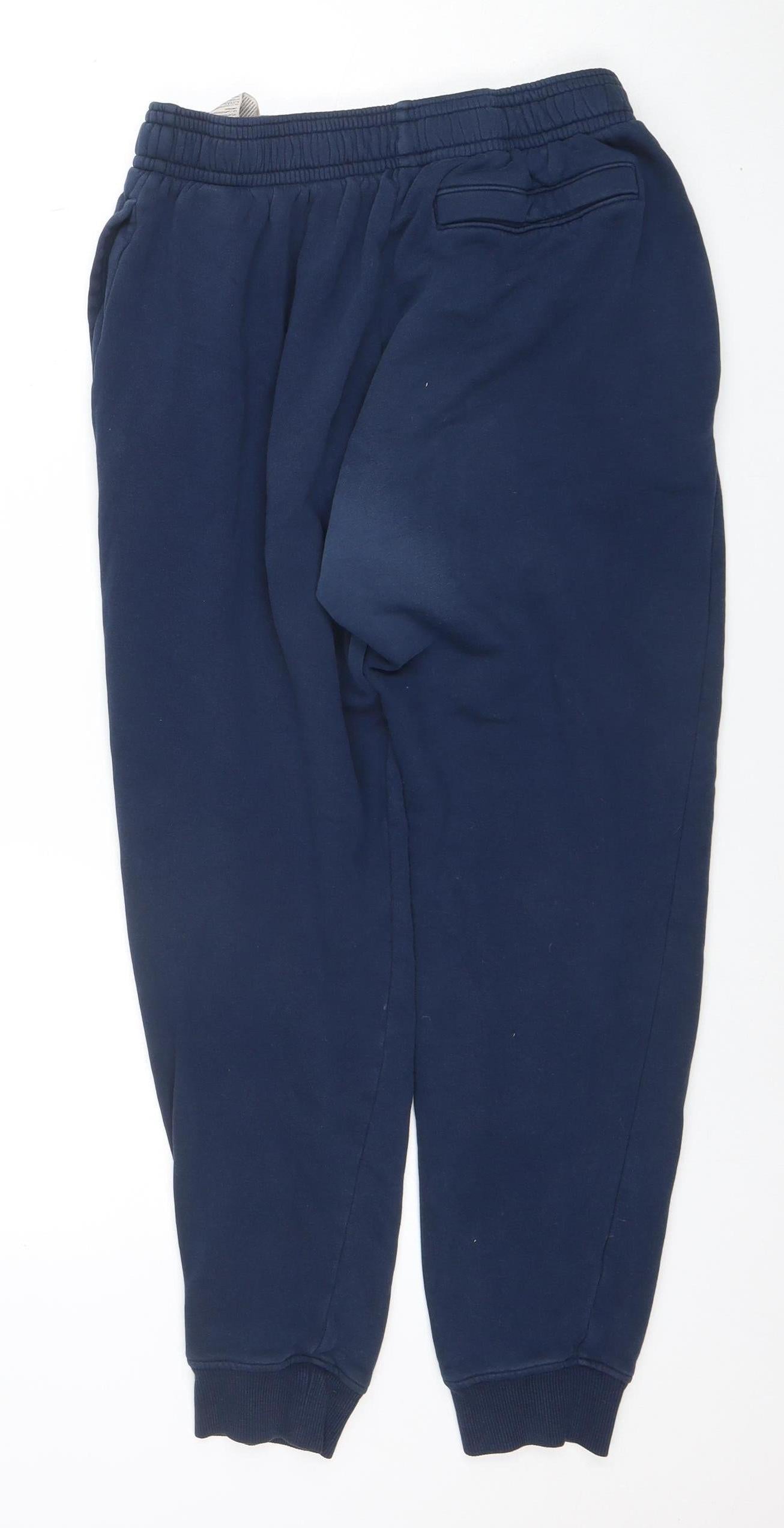 Under Armour Boys Blue Jogger Sweatpants M Relaxed Fit Fleece Activewear