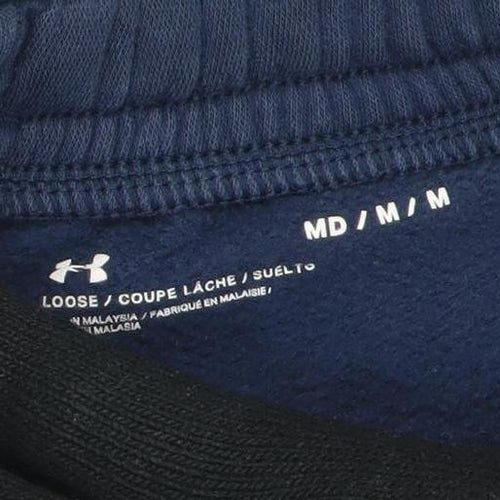 Under Armour Boys Blue Jogger Sweatpants M Relaxed Fit Fleece Activewear