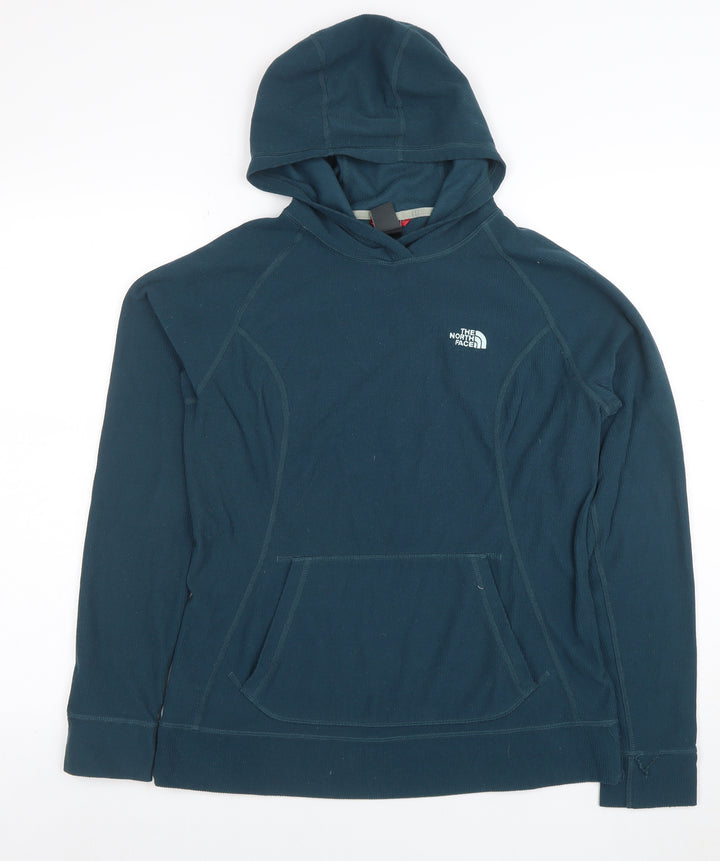 The North Face Women's Teal Pullover Hoodie L Long Sleeve Outdoor