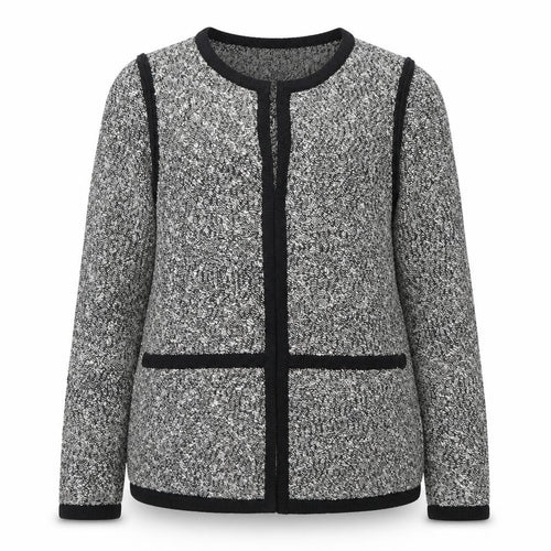 Monsoon Women’s Grey Knit Cardigan Small Long Sleeve Cotton Blend