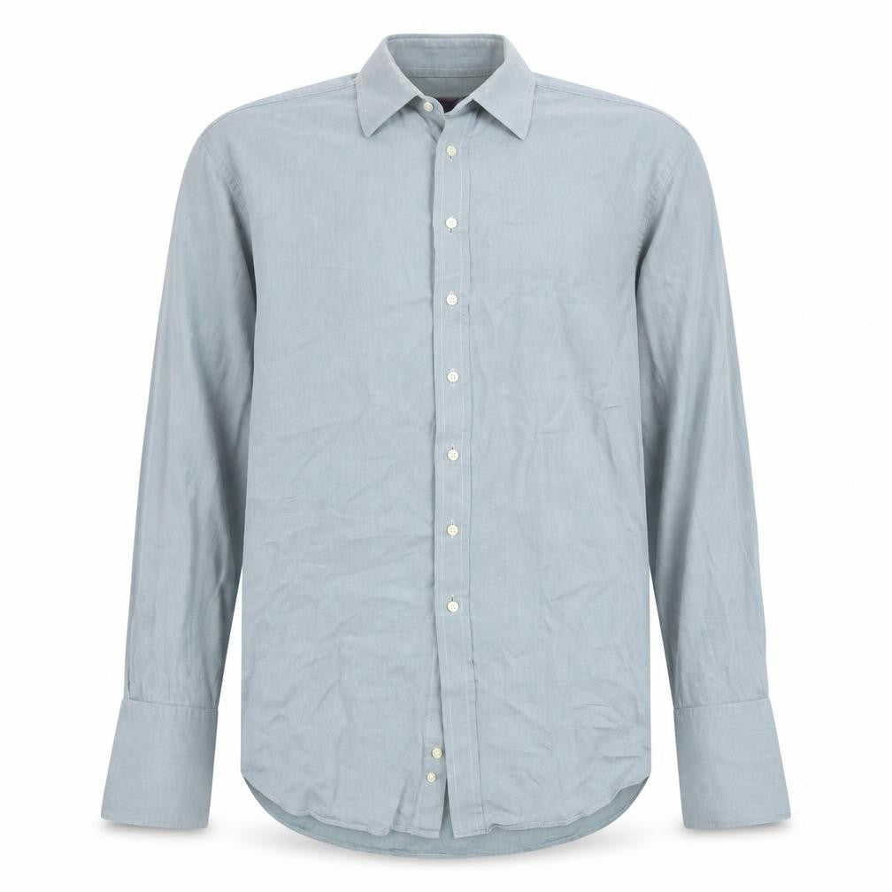 Stephens Brothers Men's Blue 16.5in Cotton Long Sleeve Shirt