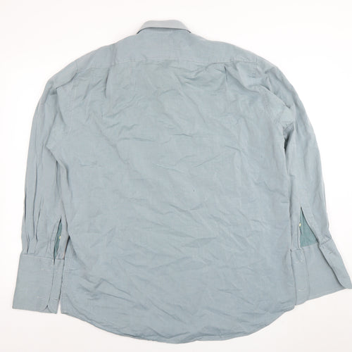 Stephens Brothers Men's Blue 16.5in Cotton Long Sleeve Shirt