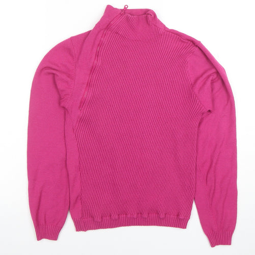 Forenza Women’s Pink Long Sleeve Mock Neck Knit Top M