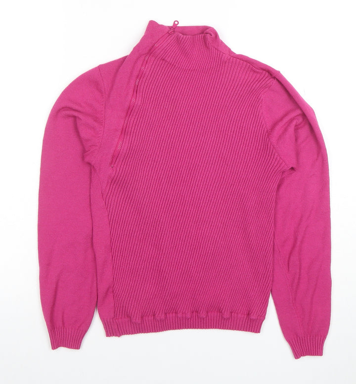 Forenza Women’s Pink Long Sleeve Mock Neck Knit Top M
