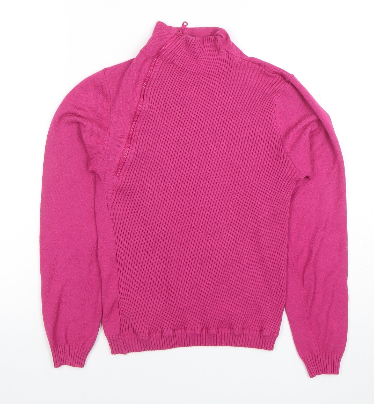 Forenza Women’s Pink Long Sleeve Mock Neck Knit Top M