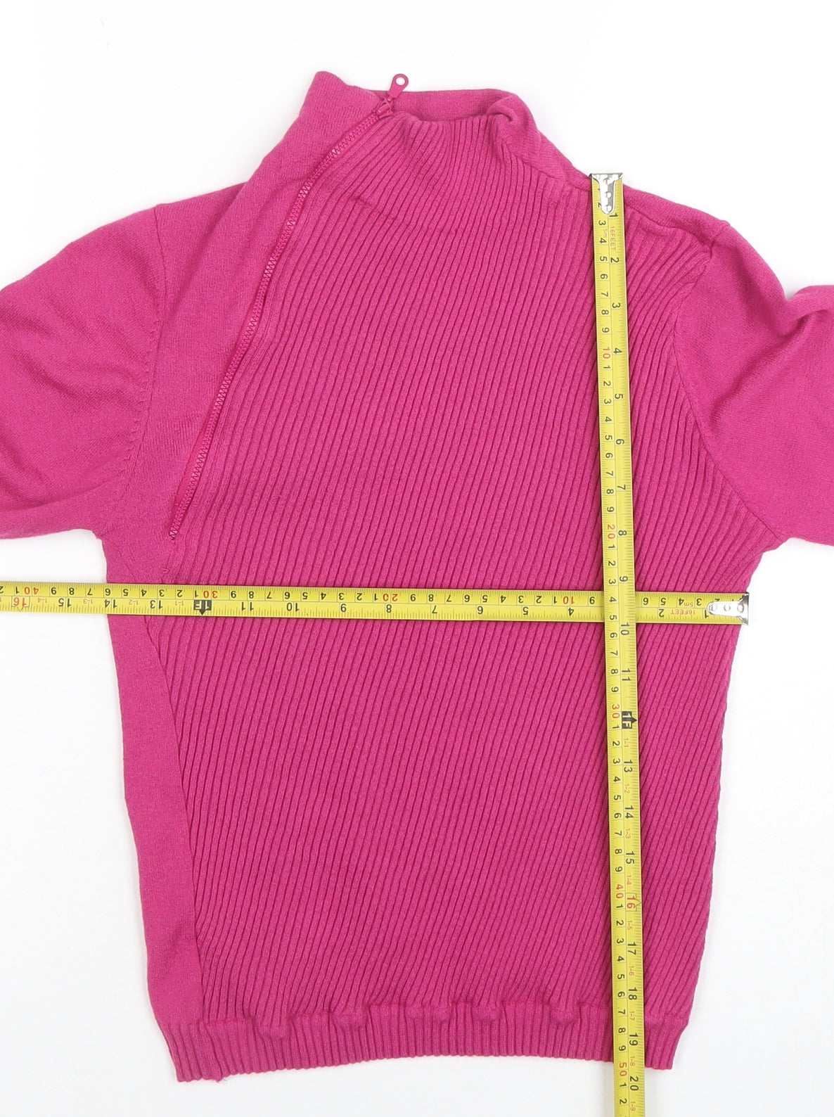 Forenza Women’s Pink Long Sleeve Mock Neck Knit Top M